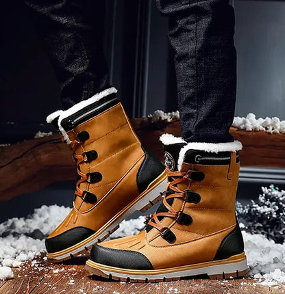 Herren Winterschuhe Mittelhoch Schnürung Warmfutter