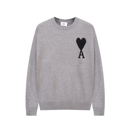 Damen Pullover Herzmotiv Weich