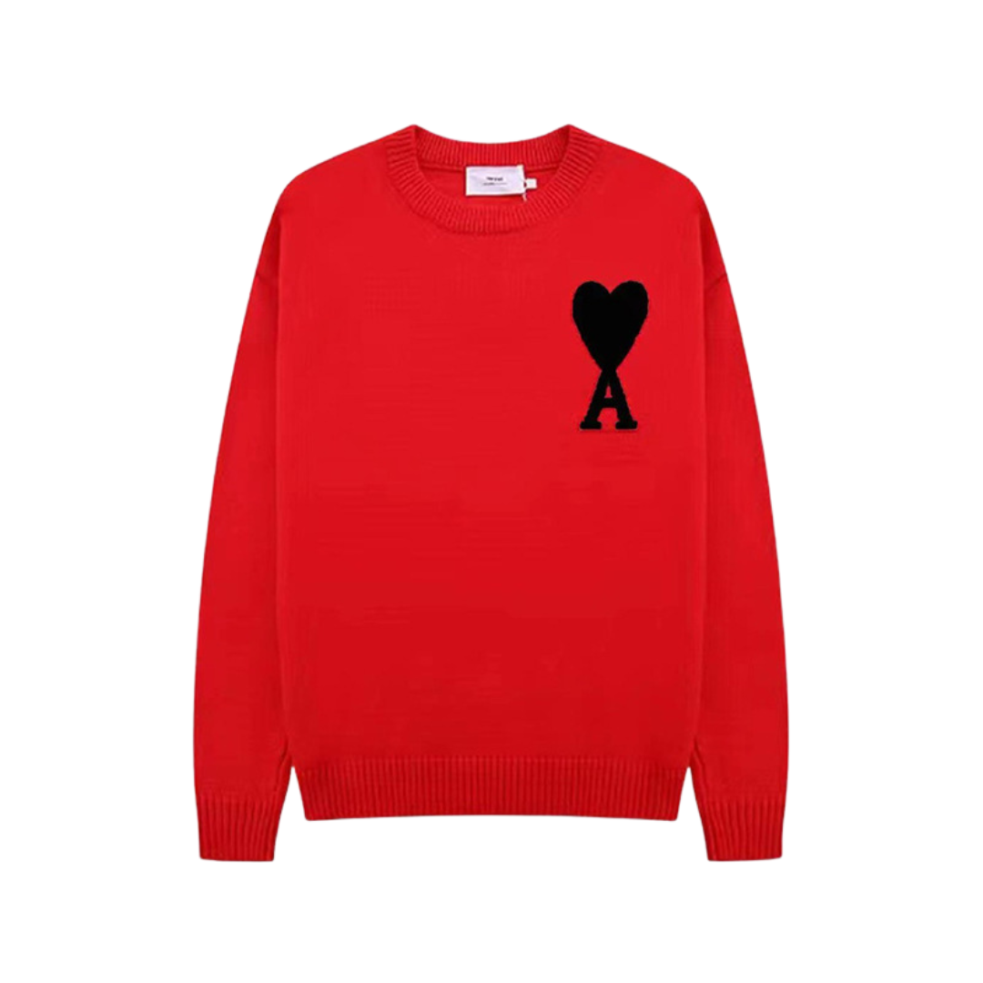 Damen Pullover Herzmotiv Weich