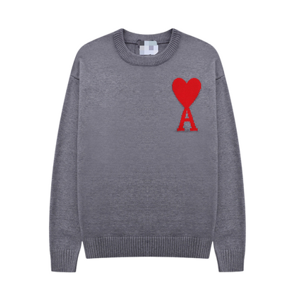 Damen Pullover Herzmotiv Weich