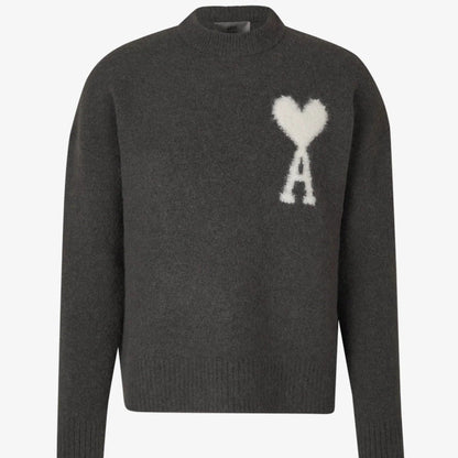 Damen Pullover Herzmotiv Weich