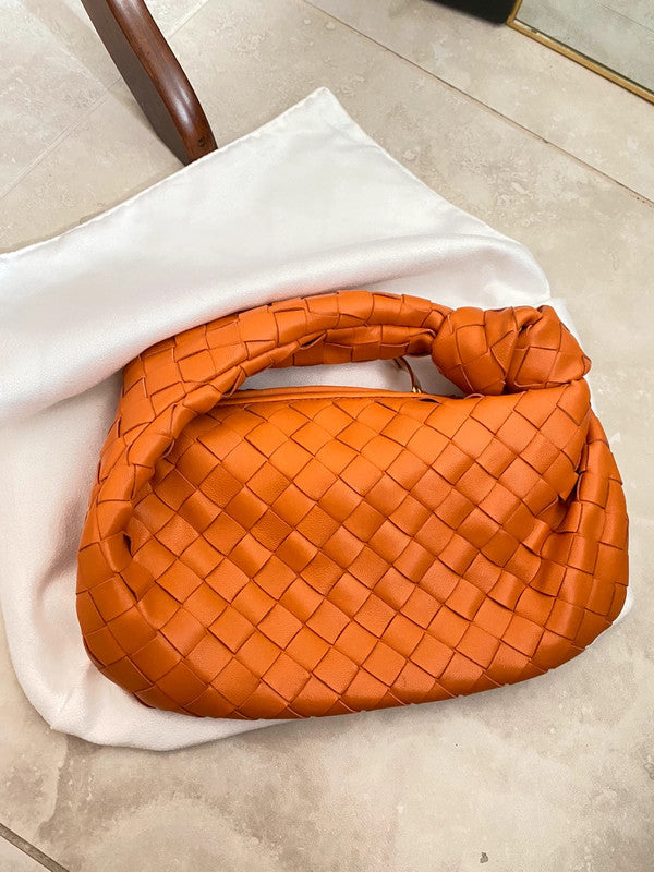 Damen Mini Hobo Handtasche Leder Lässig Braun - Eveloria