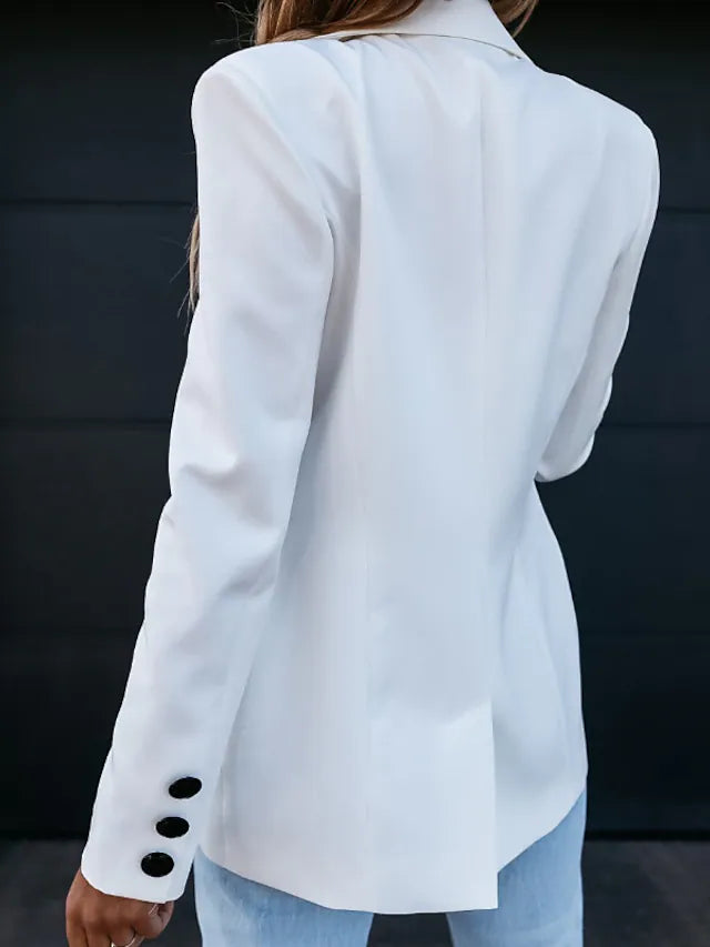 Eveloria Damen Blazer Ein-Knopf Lässig - Eveloria