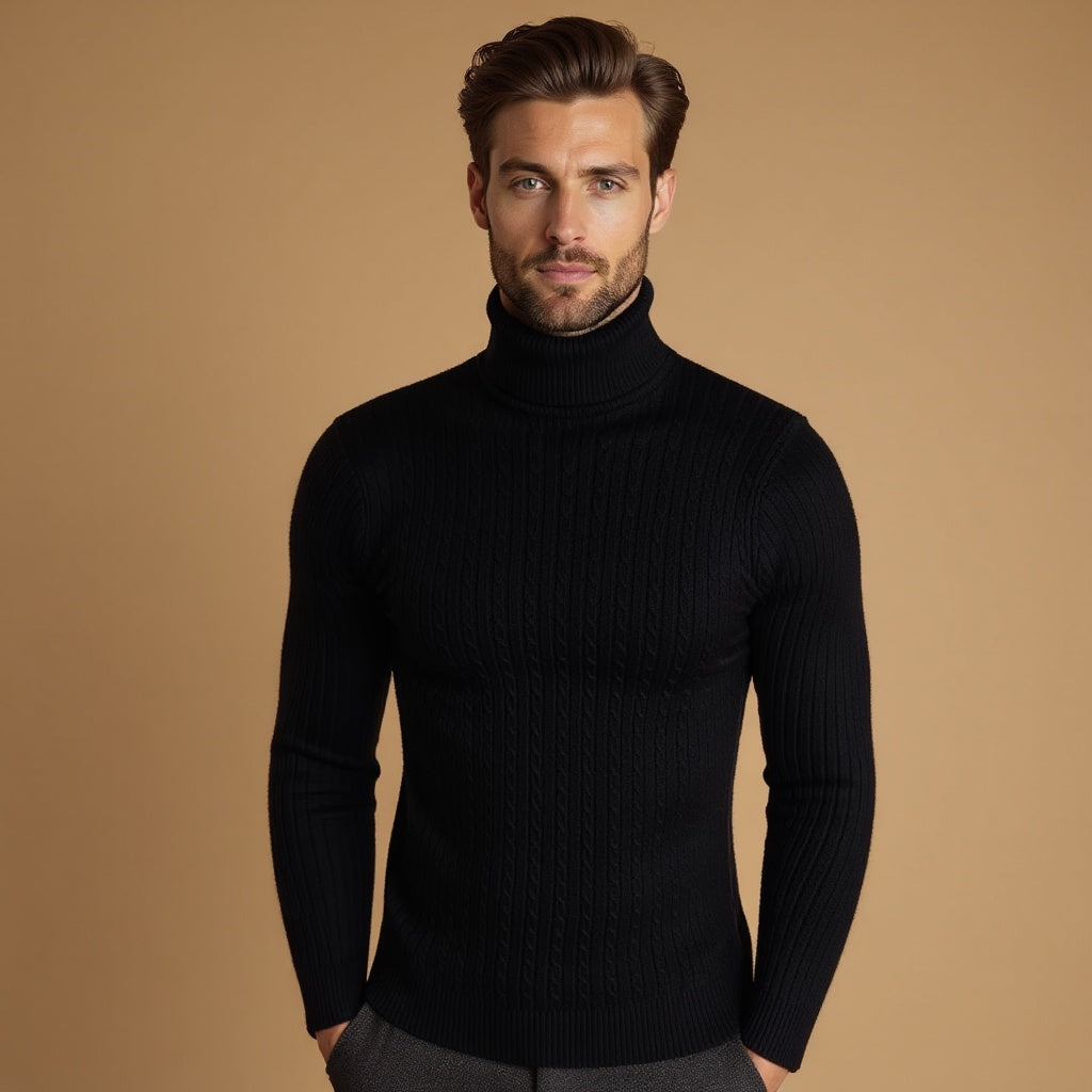 Conrad Herren Strickpullover Arktisch Wollig Grau