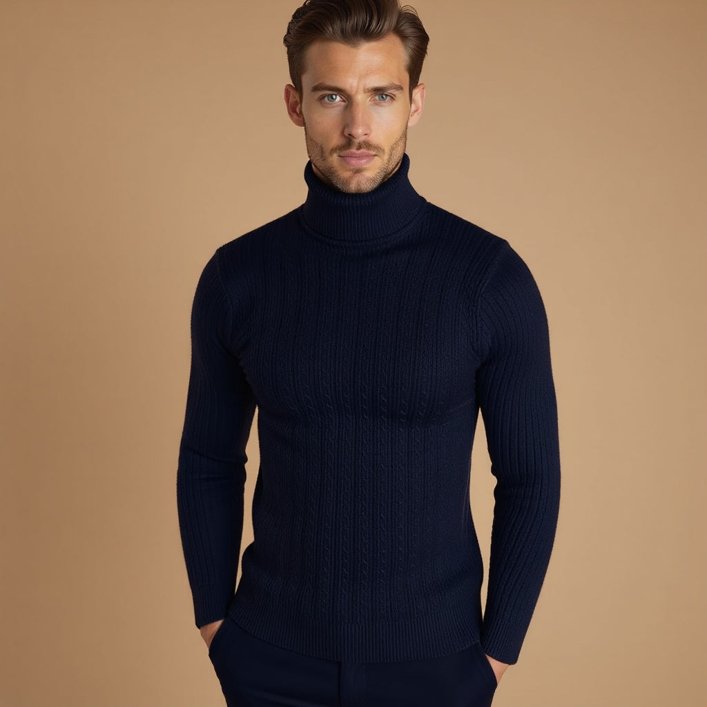Conrad Herren Strickpullover Arktisch Wollig Grau