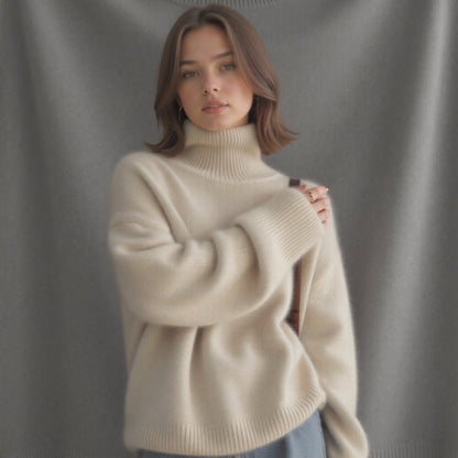 Damen Oversized Rollkragenpullover Olivia Winter