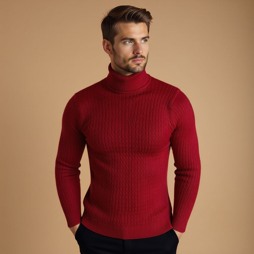 Conrad Herren Strickpullover Arktisch Wollig Grau