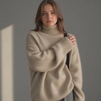 Damen Oversized Rollkragenpullover Olivia Winter
