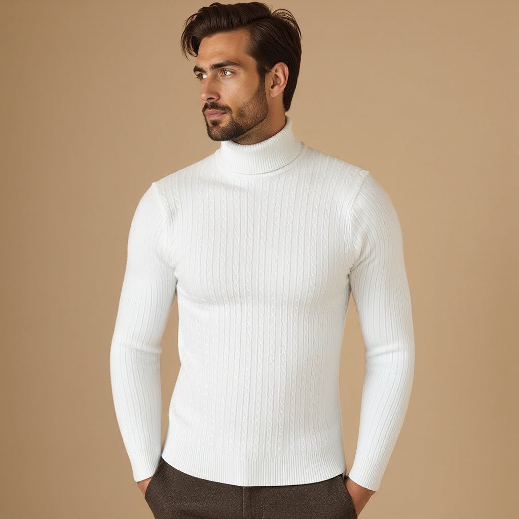 Conrad Herren Strickpullover Arktisch Wollig Grau