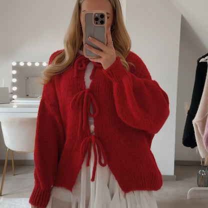 Eveloria Damen Übergroßer Cardigan