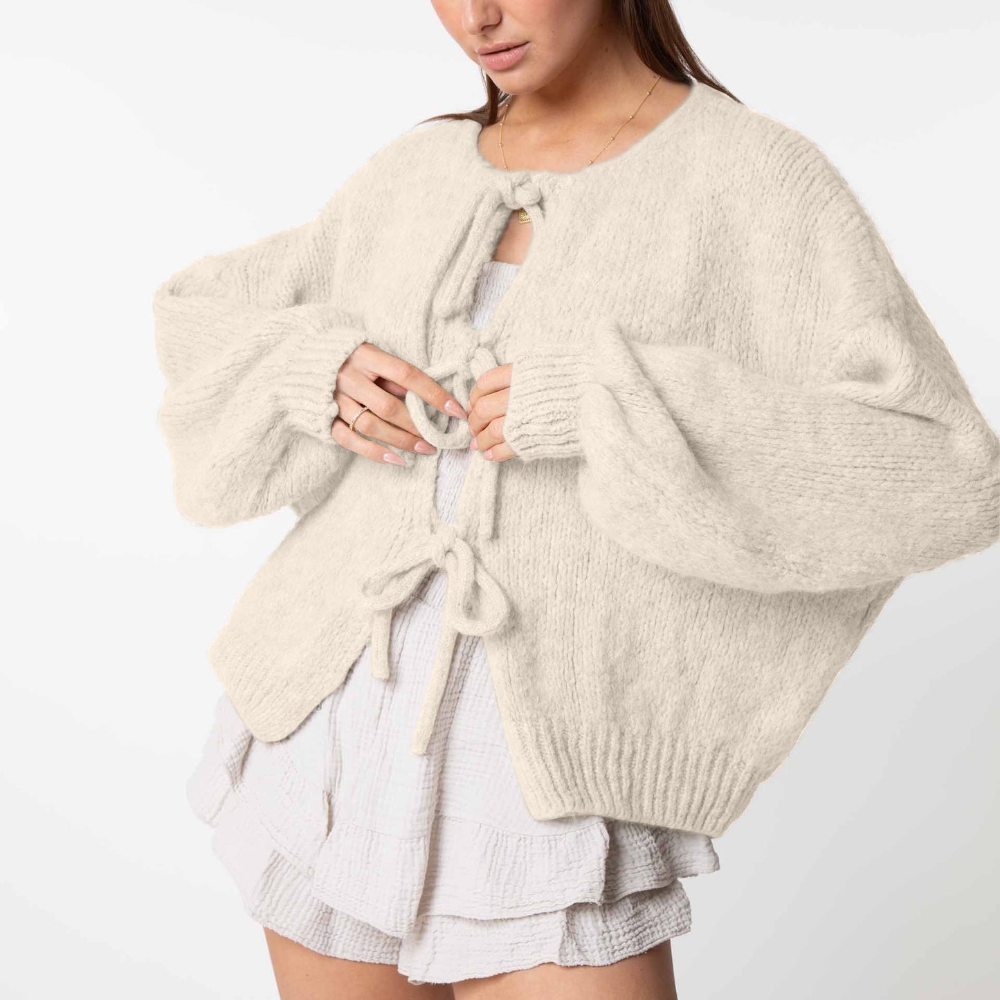Eveloria Damen Übergroßer Cardigan