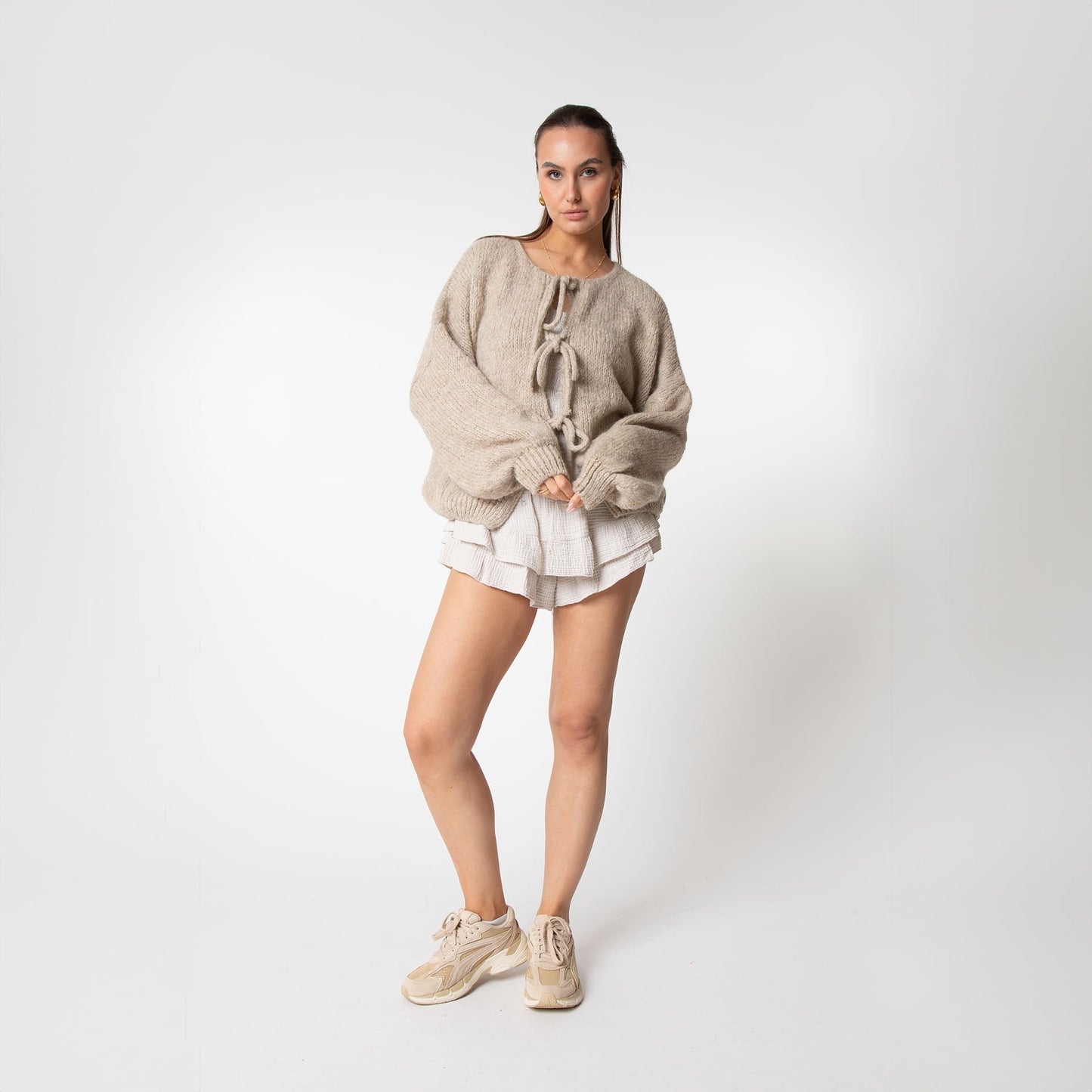 Eveloria Damen Übergroßer Cardigan