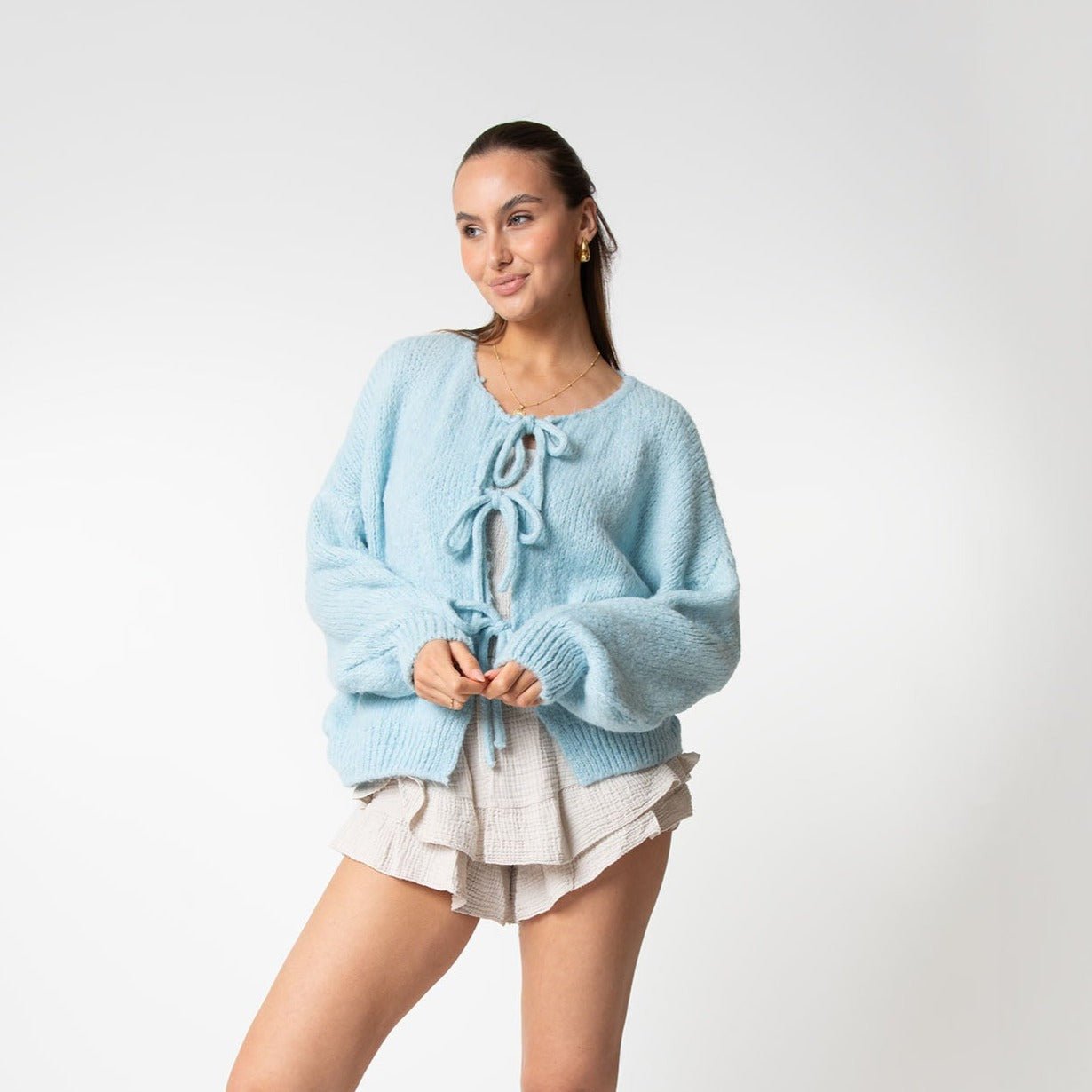 Eveloria Damen Übergroßer Cardigan