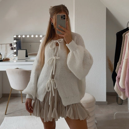 Eveloria Damen Übergroßer Cardigan