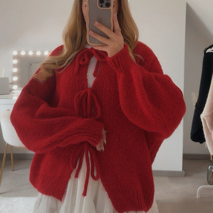 Eveloria Damen Übergroßer Cardigan