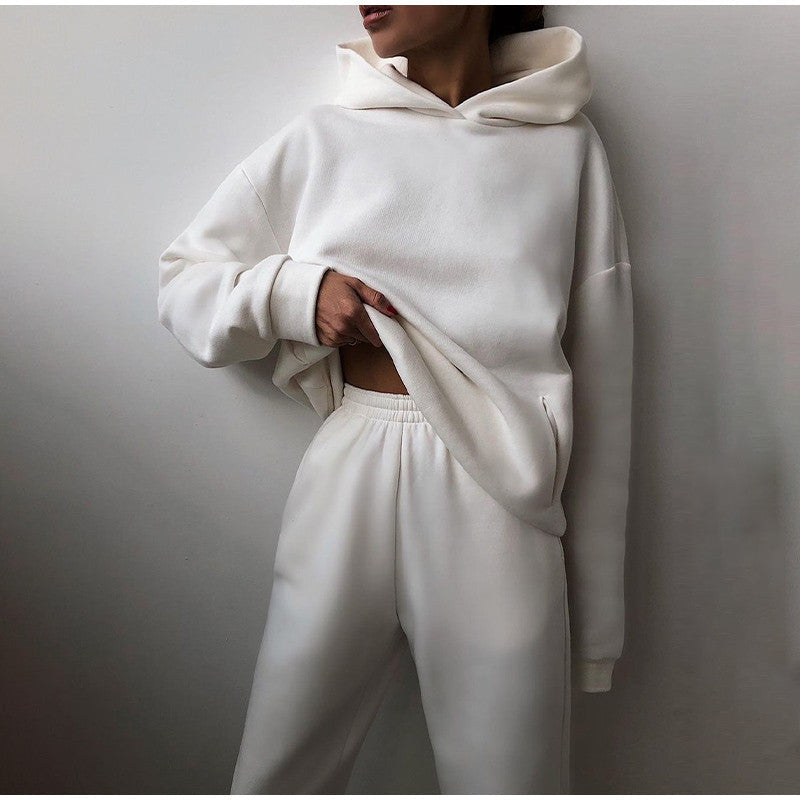 Damen Streetstyle Hoodie Jogginghose Set