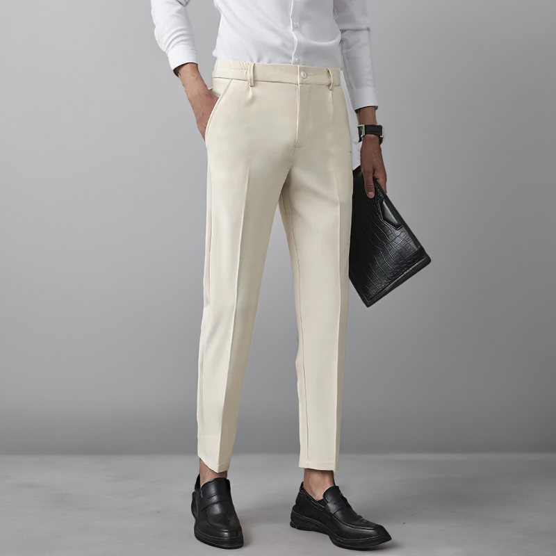 Herrenhose Elfenbein Elegantes Zeitloses Design - Norvielle