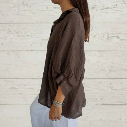 Damen Bluse Elegante Baumwolle Weiß
