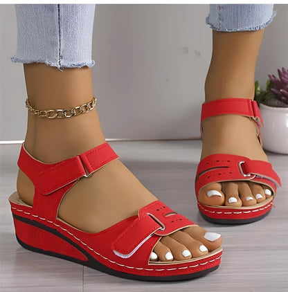 Eveloria Damen Keilsandalen Weich