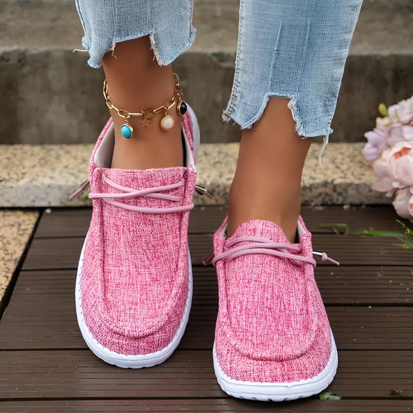 Eveloria Damen Slipperschuhe Bequem