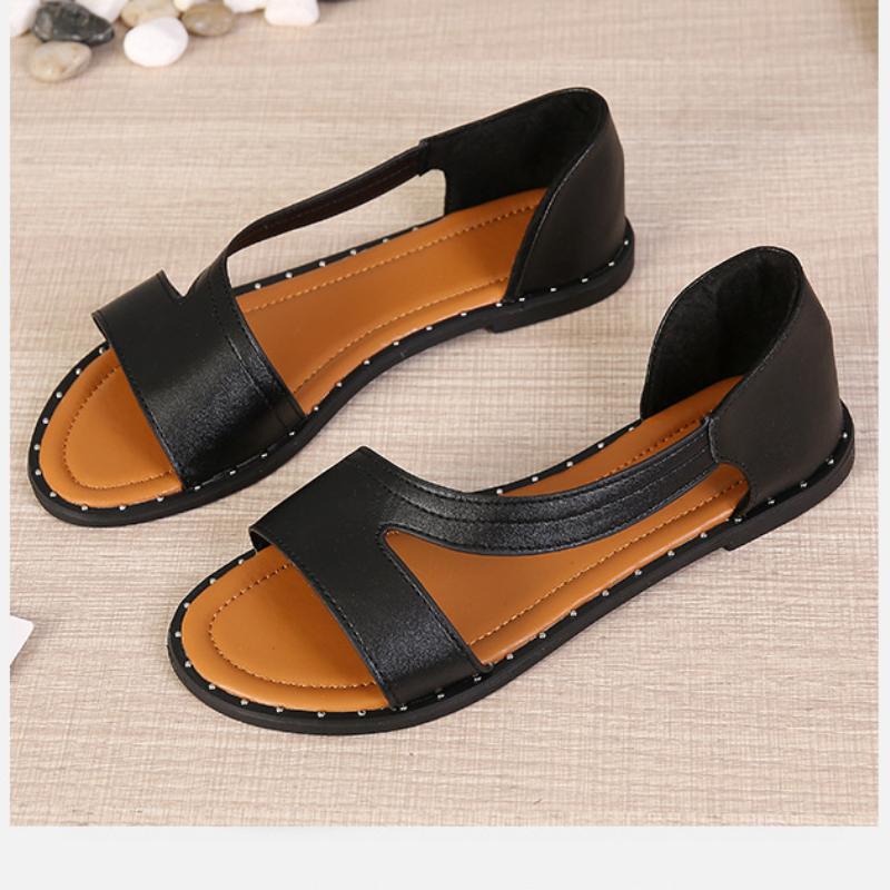 Eveloria Damen Steppers Sandalen Bezogene Absätze