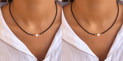 Eveloria Damen Perlenkette Elegantes Design Weiß