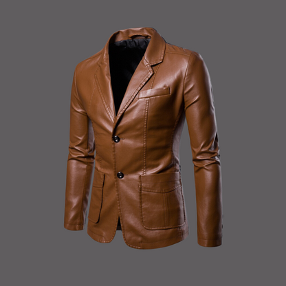 Eveloria Herren Lederjacke Modisch