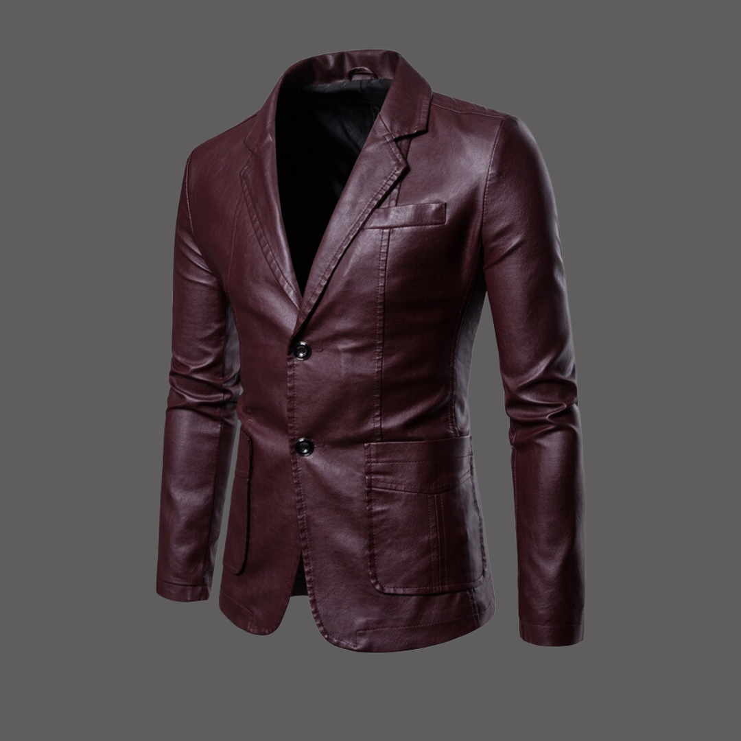 Eveloria Herren Lederjacke Modisch