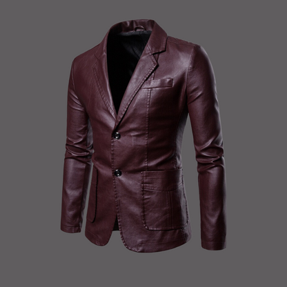 Eveloria Herren Lederjacke Modisch