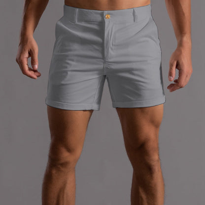 Herren Sommer Shorts Maßgeschneiderte Passform Freizeit Beige