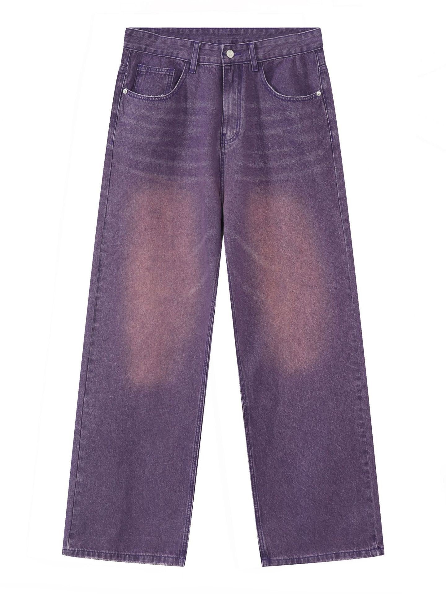 Eveloria Damen Upcycle Jeans Baggy Ausgebleicht Blau