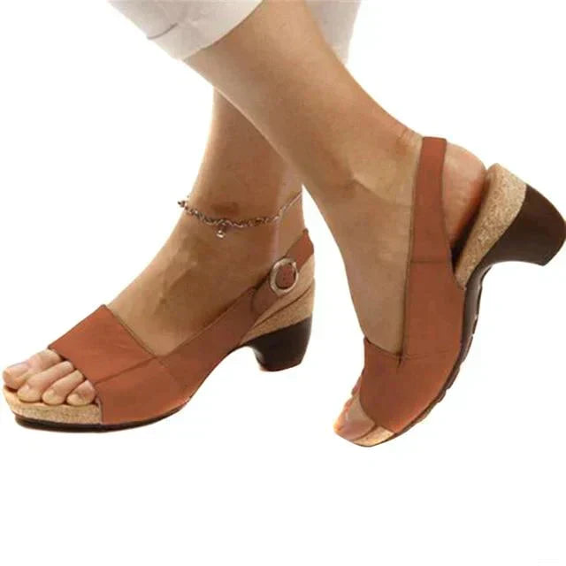 Eveloria Damen Strandsandalen Peep-Toe