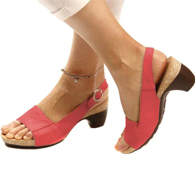 Eveloria Damen Strandsandalen Peep-Toe