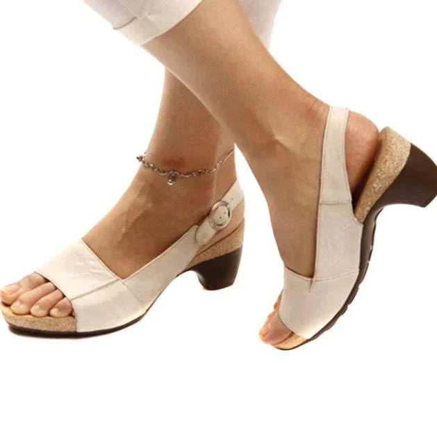 Eveloria Damen Strandsandalen Peep-Toe