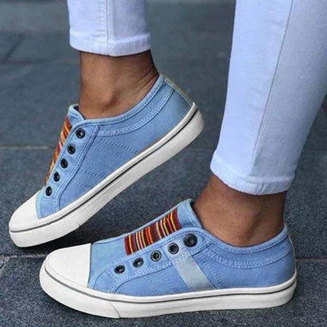 Eveloria Damen Sneaker Bequem Sportlich