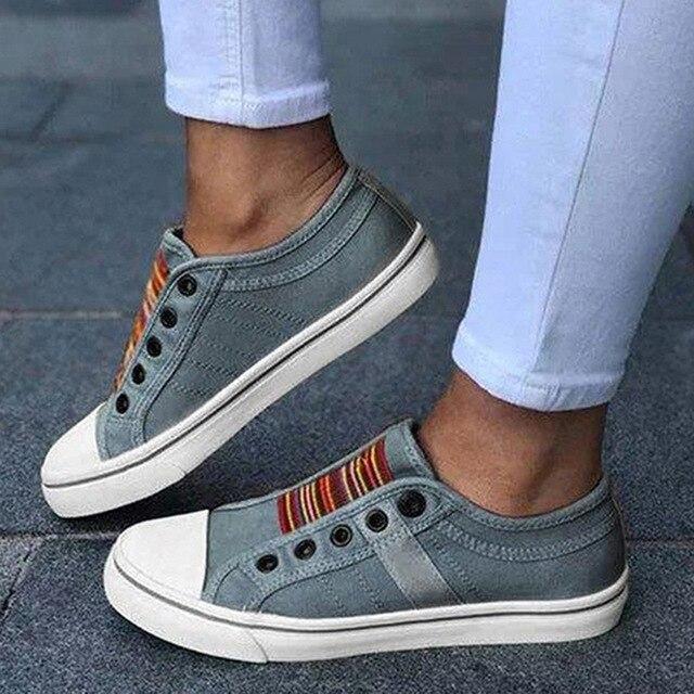 Eveloria Damen Sneaker Bequem Sportlich