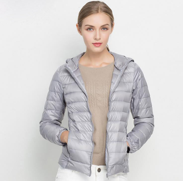 Eveloria Damen Leichtgewicht Daunenjacke Urban Chic