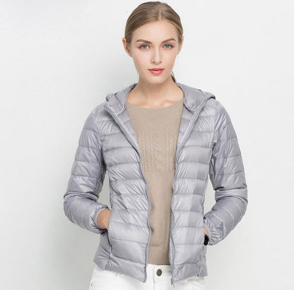 Eveloria Damen Leichtgewicht Daunenjacke Urban Chic
