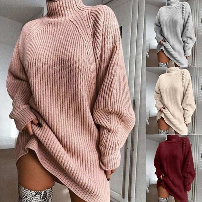 Eveloria Damen Strickpullover Weich Beige - Eveloria