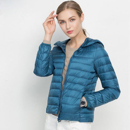 Eveloria Damen Leichtgewicht Daunenjacke Urban Chic