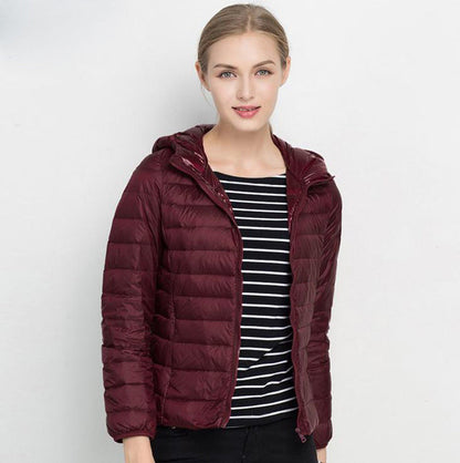 Eveloria Damen Leichtgewicht Daunenjacke Urban Chic