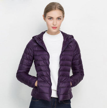 Eveloria Damen Leichtgewicht Daunenjacke Urban Chic