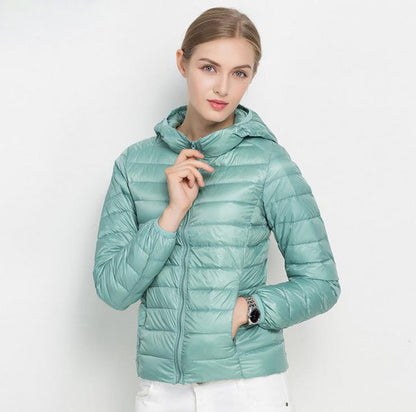 Eveloria Damen Leichtgewicht Daunenjacke Urban Chic