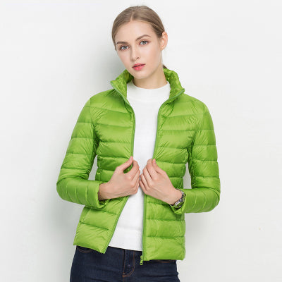 Eveloria Damen Leichtgewicht Daunenjacke Urban Chic