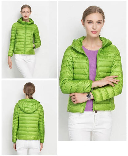 Eveloria Damen Leichtgewicht Daunenjacke Urban Chic