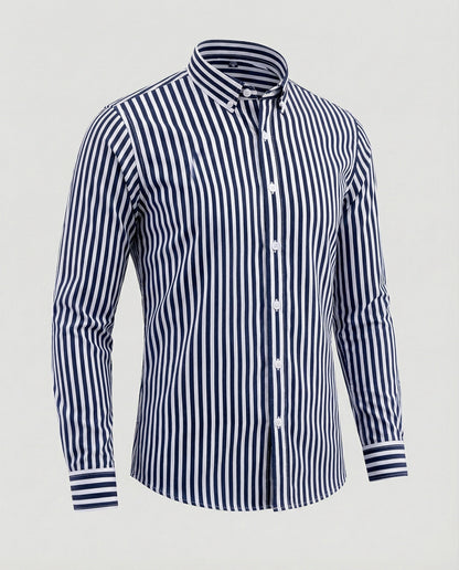 Herren Businesshemd Slim Fit Kentkragen Weiß