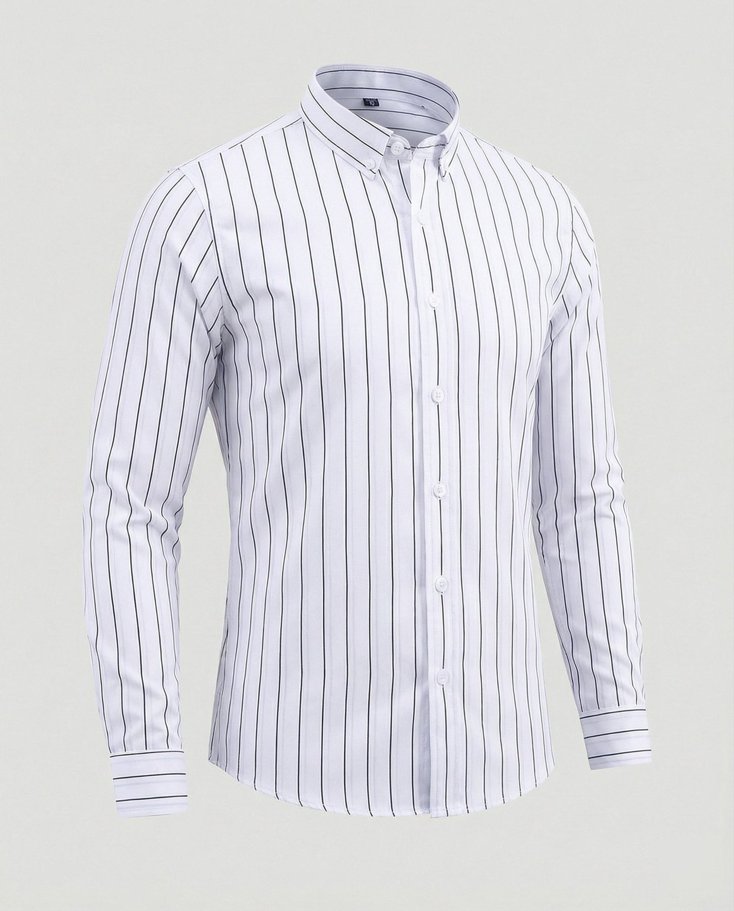 Herren Businesshemd Slim Fit Kentkragen Weiß