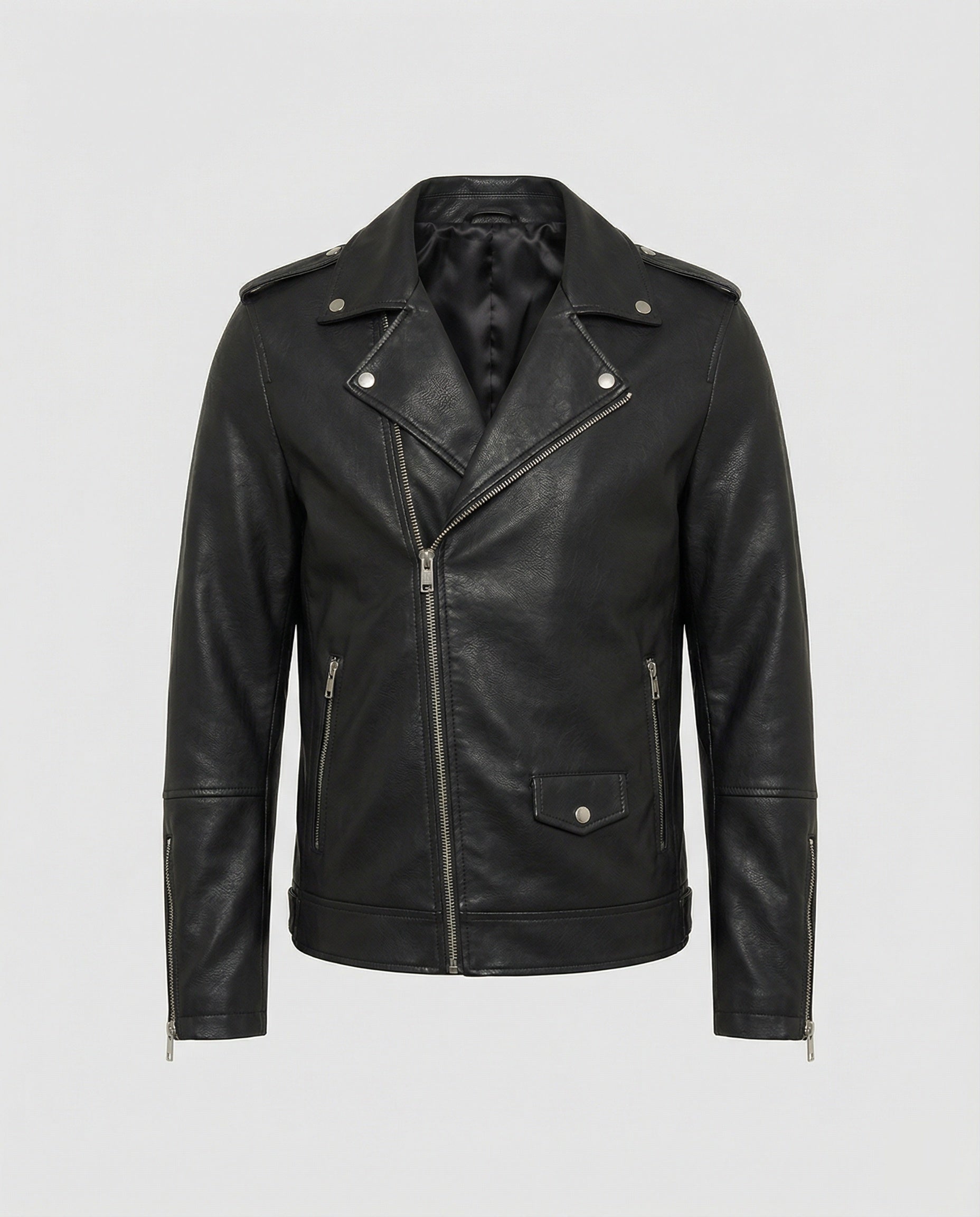 Herren Leder Motorradjacke Nappa - Eveloria