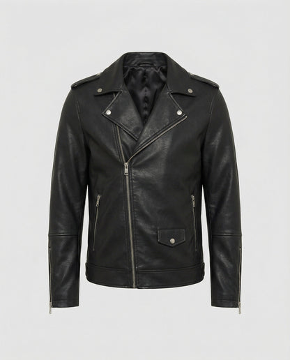 Herren Leder Motorradjacke Nappa - Eveloria