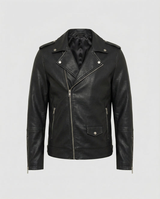 Herren Leder Motorradjacke Nappa - Eveloria